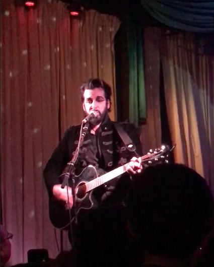 Aurelio Voltaire performing his opening number, 