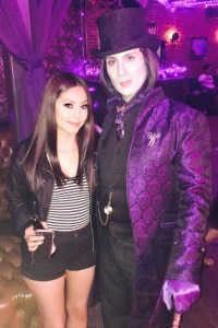 Mr. Wonka welcoming me to his other "factory"