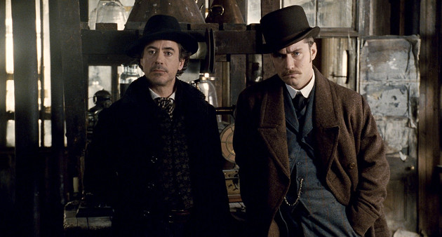 Robert Downey Jr. and Jude Law in Sherlock Holmes (Photo courtesy of moviestillsdb.com)