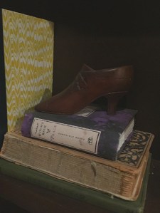 A closer look at the bookcase's smaller details