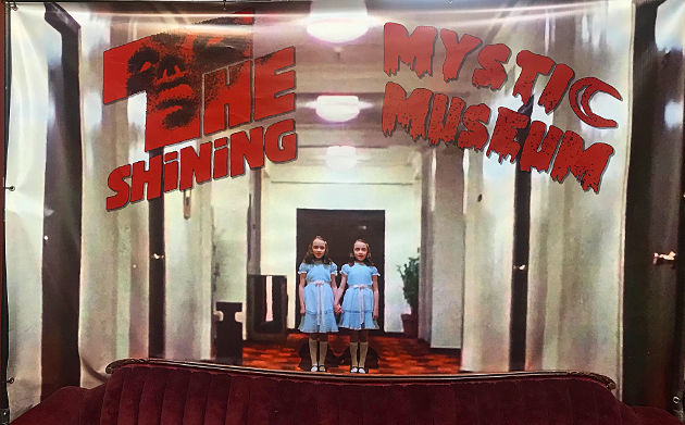 "The Shining" welcome banner at The Mystic Museum