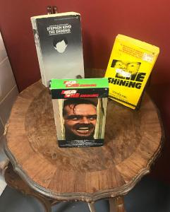 Different editions of Stephen King's "The Shining"