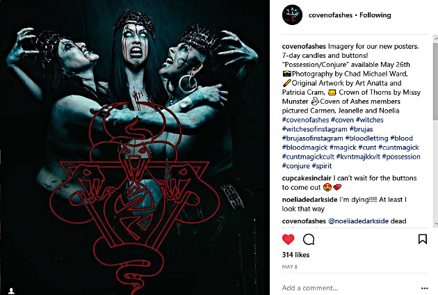 The women of Coven of Ashes (Photo from the Coven of Ashes Instagram page)