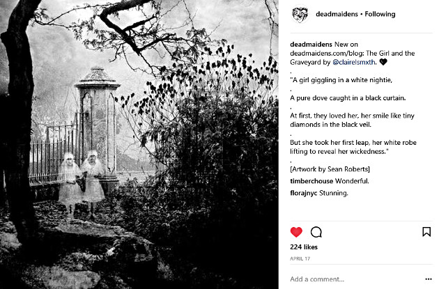 The topic of death is the primary focus of Dead Maidens (Photo from the Dead Maidens Instagram page)