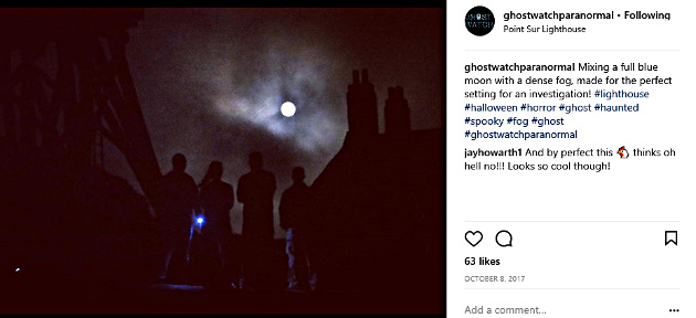 Ghost Watch Paranormal out on an investigation (Photo from the Ghost Watch Paranormal Instagram page)