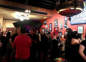 Opening night of "Vampira Introduces The Shape of Water" exhibit at The Mystic Museum