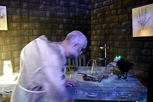 Igor inside the Castle Frankenstein Portal Experience at Midsummer Scream