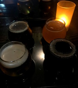 Beer flight at Phantom Carriage