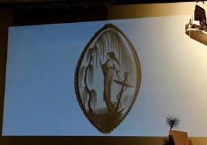 A mourning jewelry piece that is from the Neoclassicism period