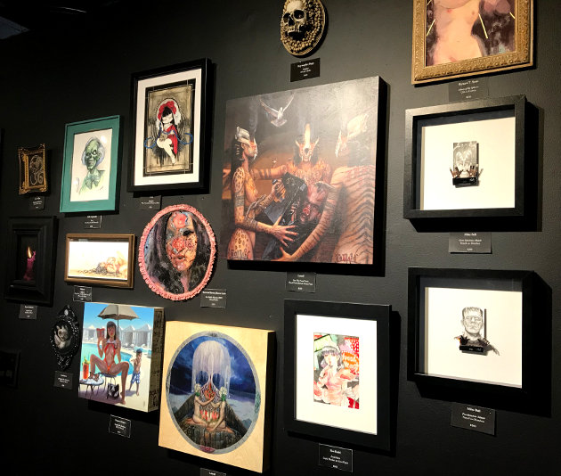 Dark art pieces from past exhibits