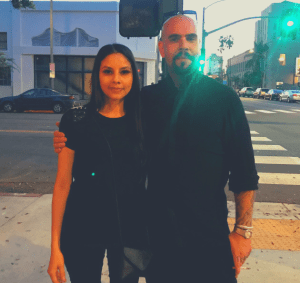 With the artist Vincent Castiglia