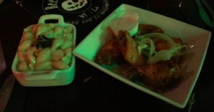 From left to right: Cheshire Mac & Cheese and Willy Wings