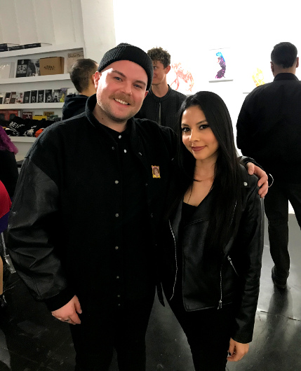 With the artist Blake Armstrong