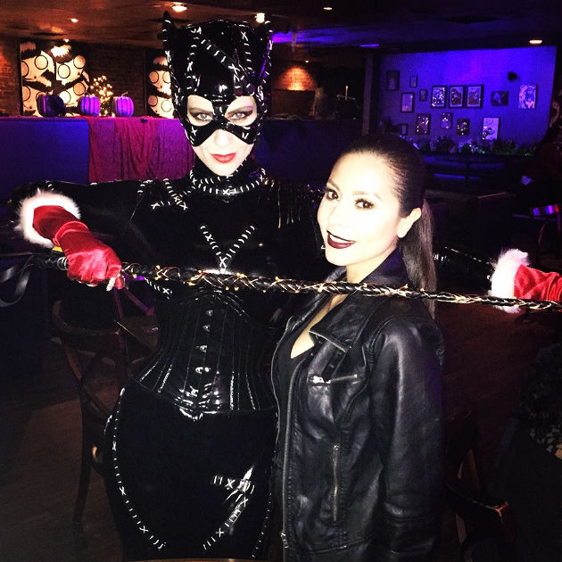 With Cat Woman at the original Beetle House LA location