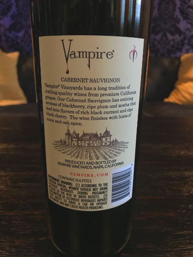 Vampire Cabernet Sauvignon Wine