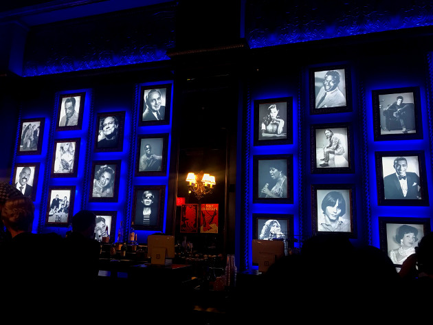 Wall of fame inside the lounge of The Orpheum Theatre Los Angeles