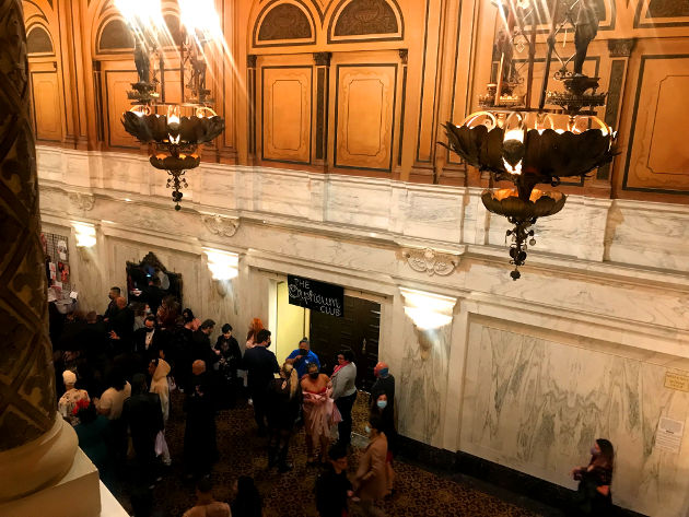 Views from the mezzanine level of The Orpheum Theatre