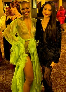 With performer Ava Nix