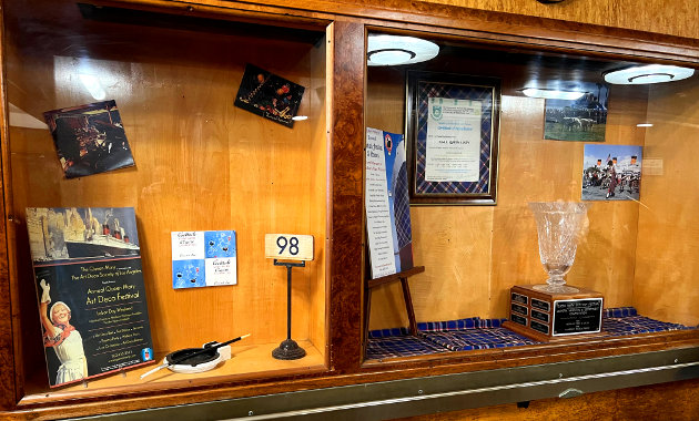 Queen Mary display case