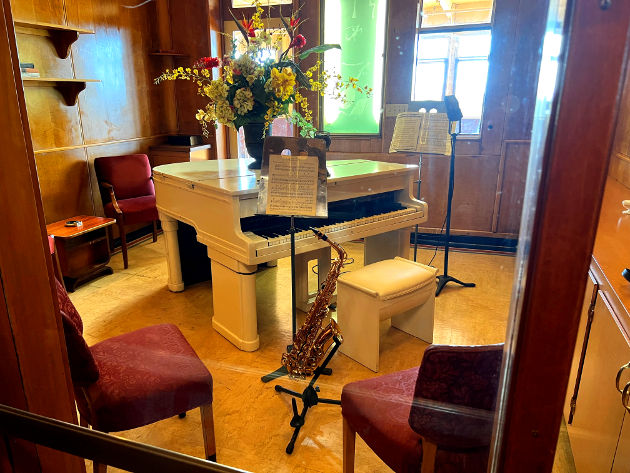 One of the room displays on The Queen Mary