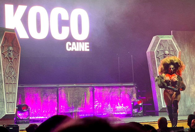 Koco Caine performing to Disturbed’s “Down With the Sickness” and the Spice Girls’ “If You Wanna Be My Lover”