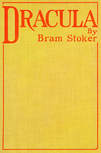 The cover to the first edition of Dracula 