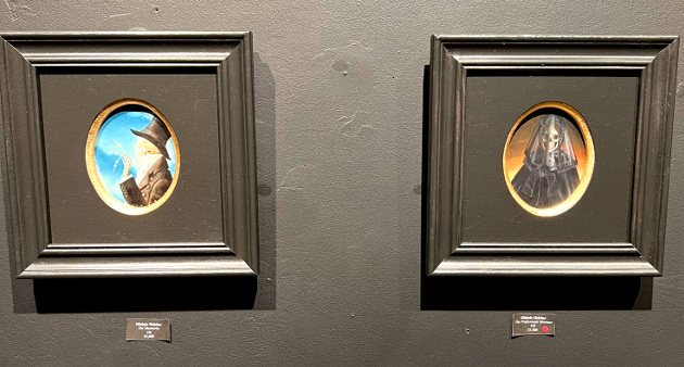 Michele Melcher's "The Mesmerist" and "The Professional Mourner"