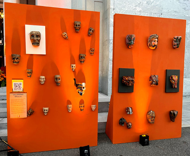 Day of the Dead mask displays