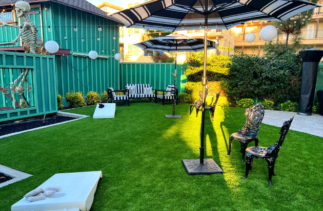 Vogel Victorian backyard