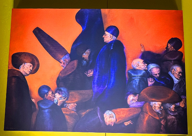 Rafael Coronel art exhibit in the cathedral