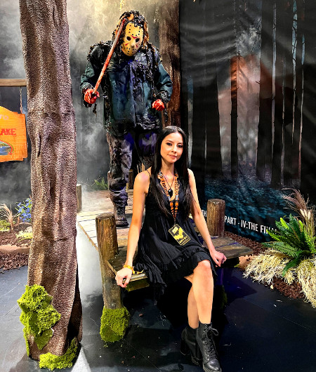 Paramount Scares' Camp Crystal Lake photo op