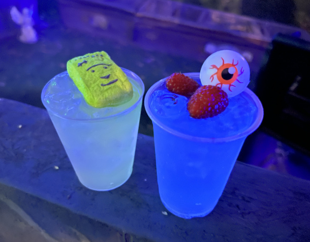 The Monster Mash mocktail and the Cryptkeeper cocktail