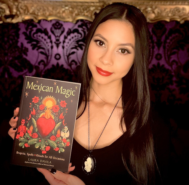 Vamp Jenn reading Mexican Magic by Laura Davila