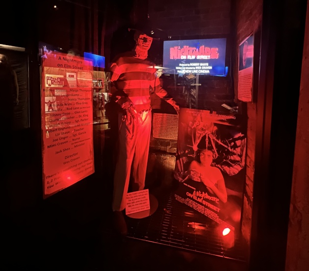 A Nightmare on Elm Street display inside Halloween: Dungeon of Doom
