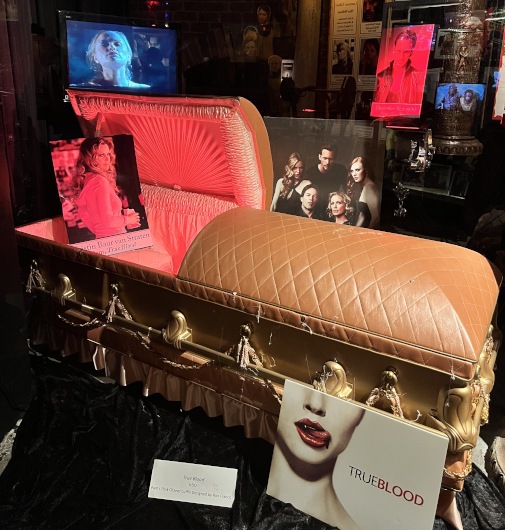 Pam's pink Chanel coffin from 'True Blood'