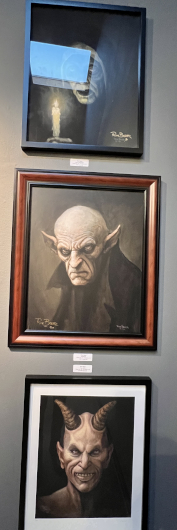 From top to bottom: "Sister Illumination," "Bobferatu," and "Guy De Vil" by Rick Baker