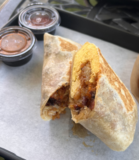 Cajun Breakfast Burrito