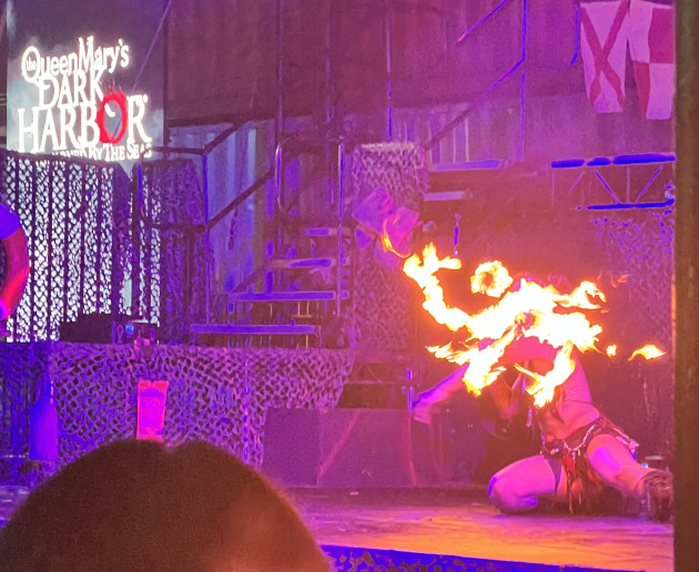 Fire dancer at Dark Harbor