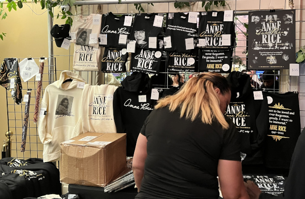 Anne Rice merch table