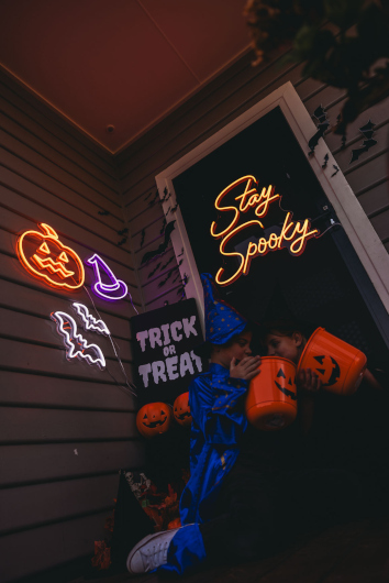 Halloween signs by Custom Neon