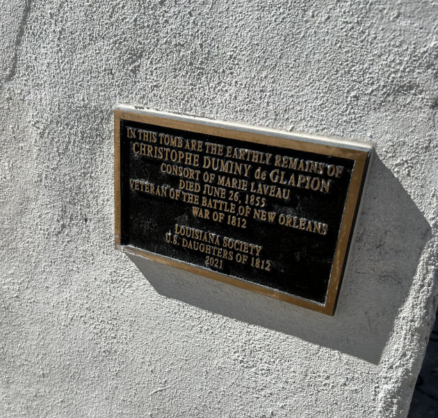 Tomb of voodoo priestess Marie Laveau