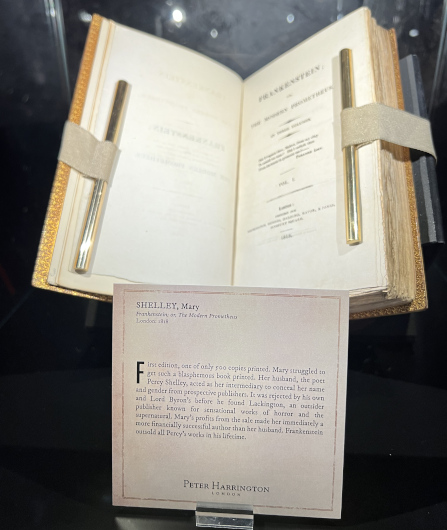 FRANKENSTEIN: Crafting a Tale Eternal exhibit