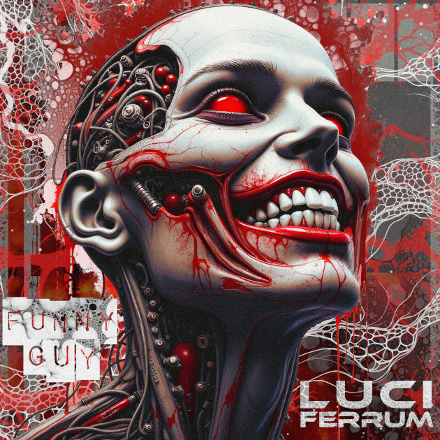 Artwork for Luci Ferrum's single "Funny Guy"