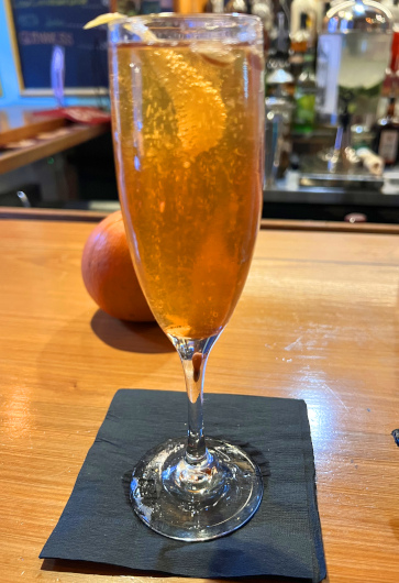 Earl Grey French 75 mocktail