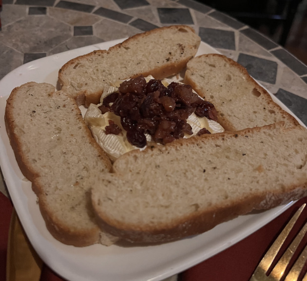 Baked Brie at The New Orleans Vampire Cafe