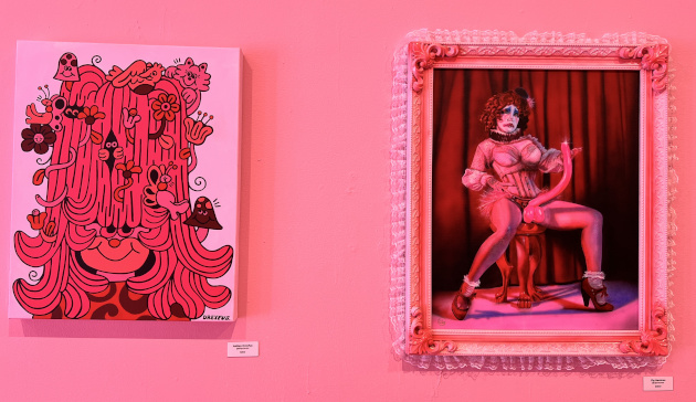 From left to right: Artwork by Ashley Dreyfus (@dreyfus.art) and Cig Neutron (@cigneutron)