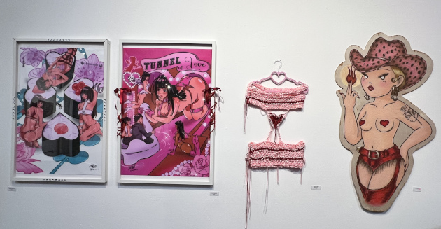 Creepy Gals Bloodline exhibit at Superchief Gallery