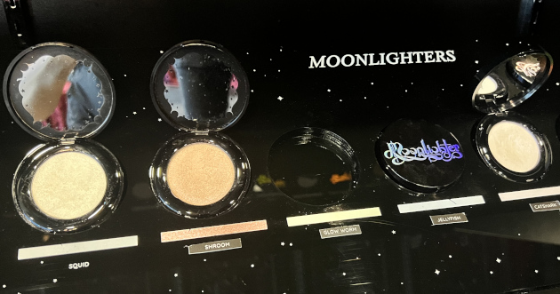 Products at the Black Moon Cosmetics boutique