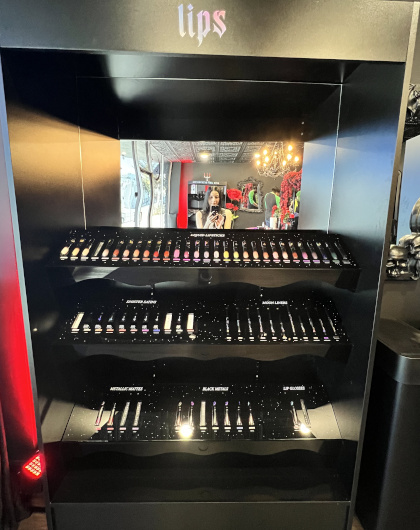 Products at the Black Moon Cosmetics boutique