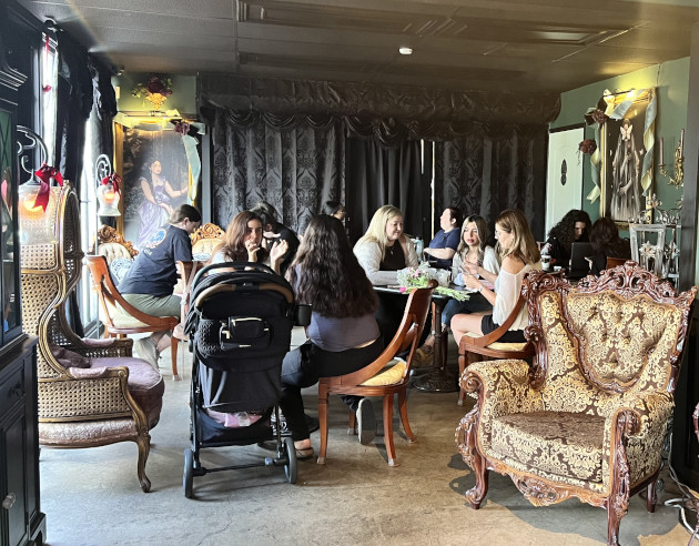 The tea room at Burnt Umber